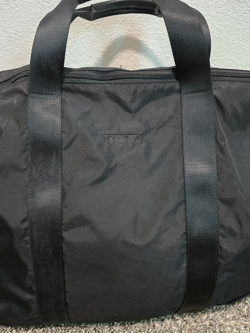 TUMI Black Nylon Travel Tote – Men's Carryall